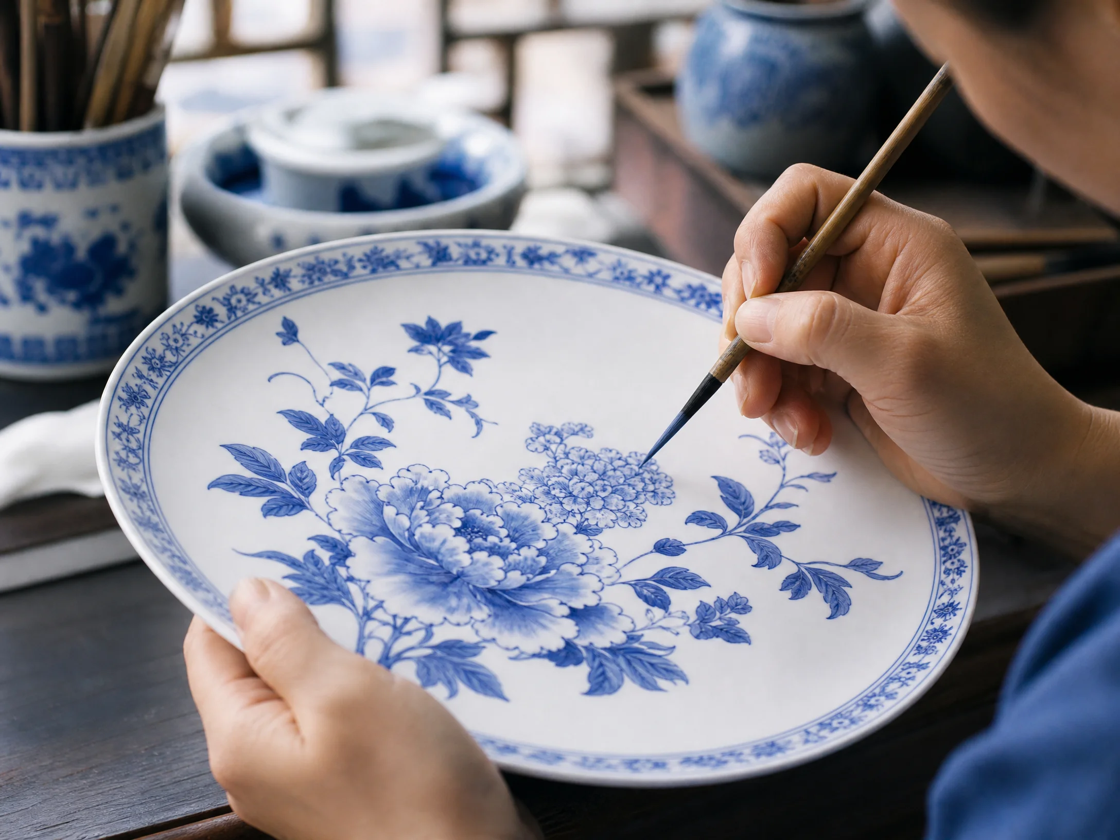 釉下彩绘评委大师